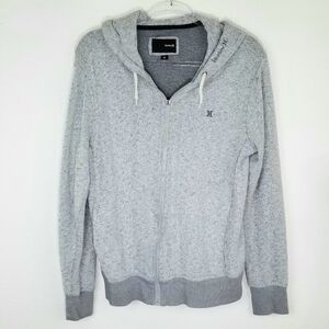 HURLEY Women's Gray Zip-Up Jacket, size M